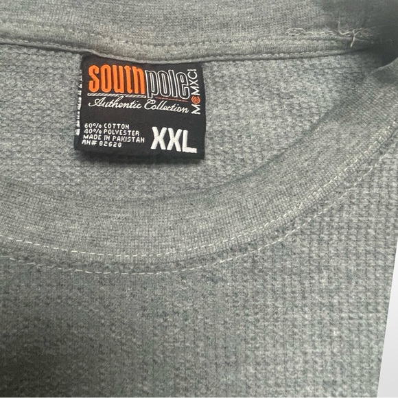 South Pole Gray Long Sleeve Tee graphic thermal size XXL - Picture 2 of 4